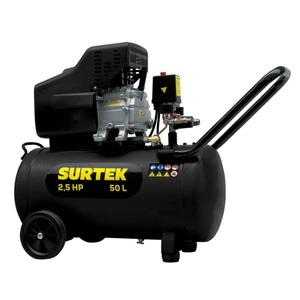 Surtek-COMP550B / COMP550B Compresor de aire eléctrico lubricado 50L, 2.5HP, 127V Surtek