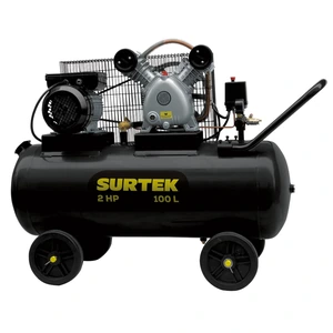 Surtek-COMP6100B / COMP6100B Compresor de aire eléctrico con transmisión de banda 100L, 2HP, 127V Surtek