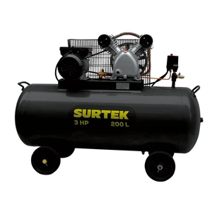 Surtek-COMP6200B / COMP6200B Compresor de aire eléctrico con transmisión de banda 200L, 3HP, 127V Surtek