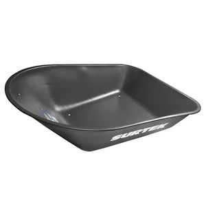Surtek-CS55 / CS55 Concha de acero para carretilla herraje tipo americano 5.5 Ft3, negra Surtek