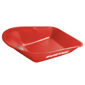 Surtek-CS60 / CS60 Concha de acero para carretilla herraje tipo americano 6 Ft3, roja Surtek