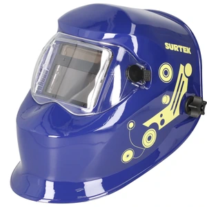 Surtek-CSS01 / CSS01 Careta electrónica para soldar con panel solar, alarma de batería baja Surtek