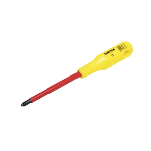 Surtek-D401V / D401V Destornillador con mango amarillo dieléctrico, punta phillips 1000 V #1 x 3" Surtek