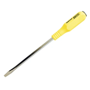 Surtek-D403G / D403G Destornillador con mango amarillo de golpe, punta plana barra cuadrada 3/16" x 3" Surtek