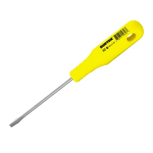 Surtek-D422 / D422 Destornillador con mango amarillo, mini punta plana barra redonda 1/8" x 2-1/2" Surtek