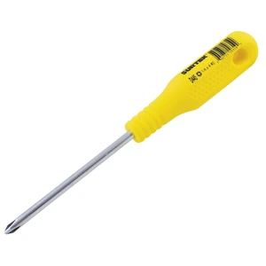 Surtek-D445 / D445 Destornillador con mango amarillo, punta Phillips barra redonda #2 x 4" Surtek
