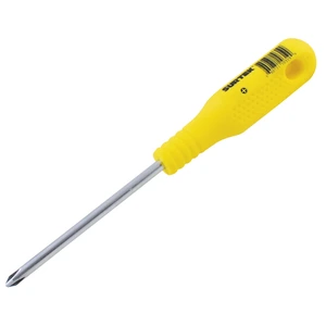 Surtek-D449 / D449 Destornillador con mango amarillo, punta Phillips barra redonda #1 x 6" Surtek