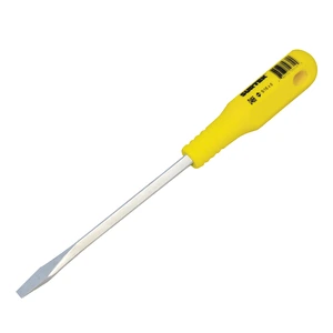Surtek-D466 / D466 Destornillador con mango amarillo, punta plana barra cuadrada 5/16" x 6" Surtek