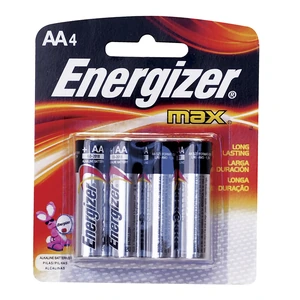 Pila alcalina Energizer® "AA",  4 piezas Surtek