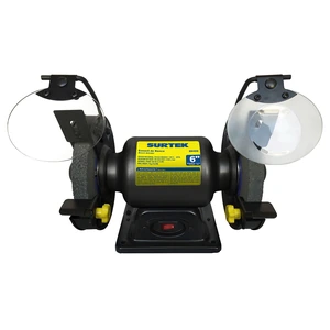 Surtek-EB406 / EB406 Esmeril de banco motor silencioso de inducción 6" 1/3 HP 250 W 120 V, 3450 RPM Surtek