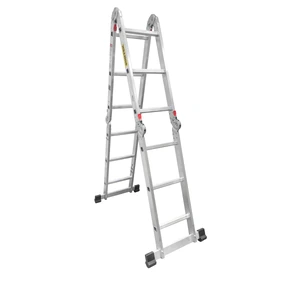 Surtek-EM212 / EM212 Escalera multiposiciones tipo III de aluminio con 12 peldaños Surtek