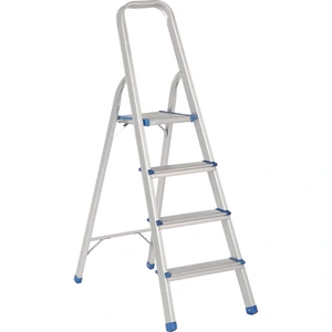 Surtek-ETTA4 / ETTA4 Escalera plegables tipo taburete de aluminio con 4 peldaños Surtek