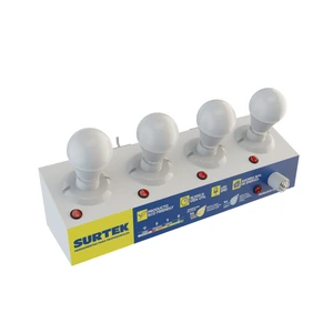 Surtek-EXBUL / EXBUL Exhibidor con lámparas LED tip o bulbo A19, 49 piezas