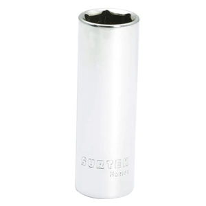 Dado largo cuadro de 1/4", 6 puntas, métrico Surtek