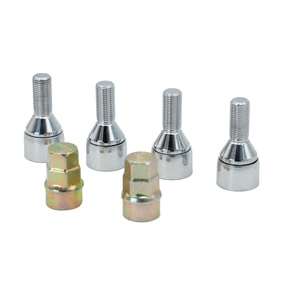Surtek-JBIS1 / JBIS1 Juego de birlos de seguridad p ara rin, 6 piezas, 14mm x 1.5 in