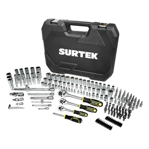 Surtek-JCM2S / JCM2S Juego combinado de herramienta para mecánico 169 piezas, con maletín plástico