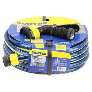 Manguera para jardín spider con pistola para riego 1/2", 15 m Surtek