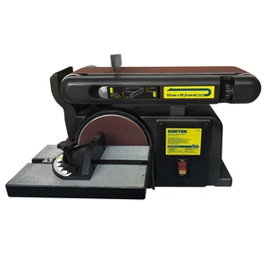 Surtek-LE612 / LE612 Lijadora de banda 4" x 36" y disco estacionaria 6" 1/2 HP 120 V Surtek