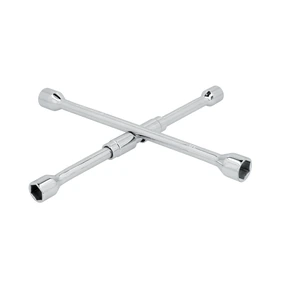 Llave de cruz cromada plegable 14" Surtek
