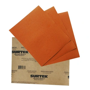 Surtek-LMK100 / LMK100 Lija panel kraft para madera, grano 100 Surtek