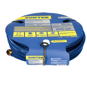 Manguera para jardín tejido spider con conector metálico Surtek