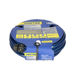 Manguera para jardín spider con conector plástico 1/2" x 6 m Surtek