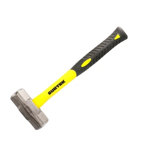 Surtek-MARR2FV / MARR2FV Marro octagonal cabeza forjada con mango corto de fibra de vidrio de 12", 2 lb Surtek