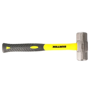 Surtek-MARR4FV / MARR4FV Marro octagonal cabeza forjada con mango corto de fibra de vidrio de 12", 4 lb Surtek