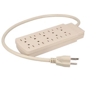 Surtek-MUC10 / MUC10 Barra multicontacto 10 entradas cable 60 cm Surtek