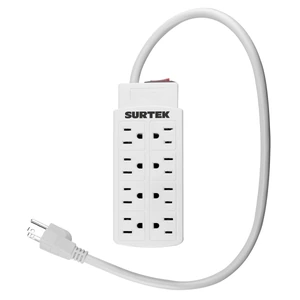 Surtek-MUC8 / MUC8 Barra multicontacto 8 entradas cable 60 cm Surtek