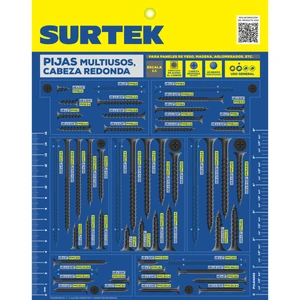 Muestrario de pijas multiusos