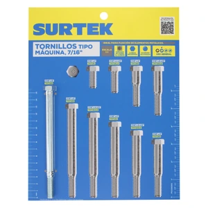 Surtek-MUET3 / MUET3 Muestrario de tornillos tipo m aquina 7/16 in