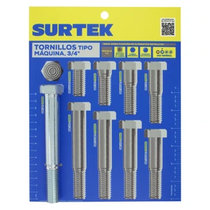 Surtek-MUET7 / MUET7 Muestrario de tornillos tipo m aquina 3/4 in