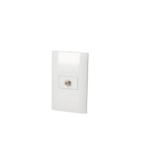 Surtek-P433B / P433B Placa 1 toma para TV 1/3, línea Americana, color blanco Surtek