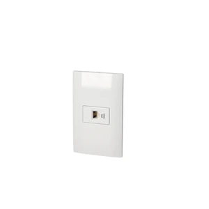 Surtek-P434B / P434B Placa 1 toma para teléfono 1/3, línea Americana, color blanco Surtek