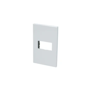 Placa 1 módulo línea Premium, color blanco Surtek