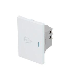 Interruptor para timbre 1/1, línea Premium, color blanco Surtek
