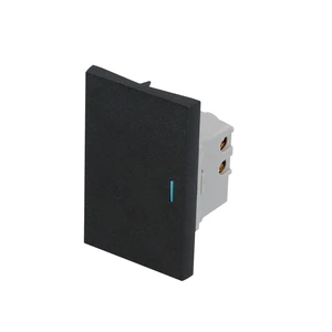 Surtek-P607N / P607N Interruptor 1/1, línea Premium, color negro Surtek