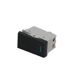Surtek-P608N / P608N Interruptor 3 vías 1/3, línea Premium, color negro Surtek