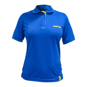 Playera tipo polo dry fit para dama color azul talla Surtek