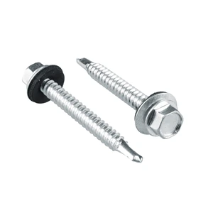 Surtek-PHR142 / PHR142 Pija cabeza hexagonal con rondana y punta de broca 2" x #14, 50 piezas Surtek