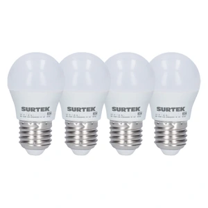 Surtek-PLBD5 / PLBD5 Paquete de 4 lámparas de LED tipo bulbo A19, 5 W luz de día Surtek