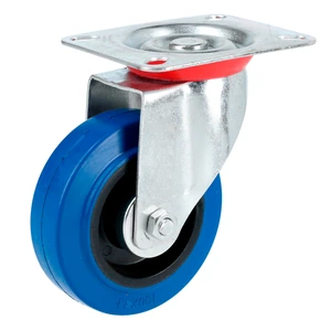 Rodaja de goma elástica giratoria azul Surtek