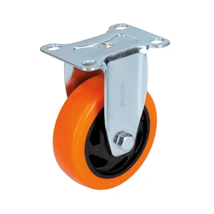 Rodaja de PVC naranja fija Surtek