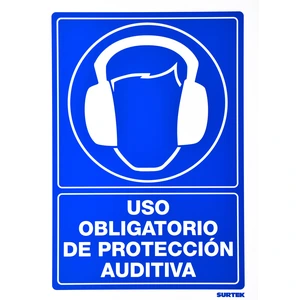 Señal "Uso obligatorio de protección auditiva" Surtek