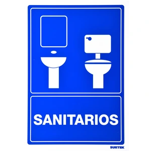 Señal "Sanitarios" Surtek
