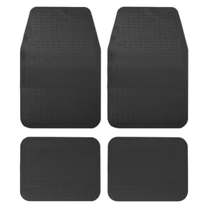 Surtek-TA4N / TA4N Juego de tapetes para auto, 4 piezas, color negro