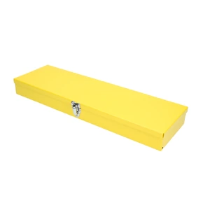 Surtek-TB02 / TB02 Caja metálica usos múltiples color amarillo 19" x 6" x 2" Surtek