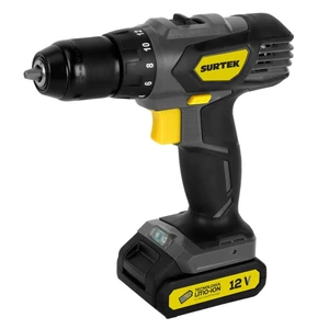 Surtek-TI612 / TI612 Taladro/atornillador 3/8 in a ba tería de Li-ion 12 V 28 Nm