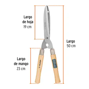 Tijera para poda 53 cm, ligera, mgos de madera, TRUPER
